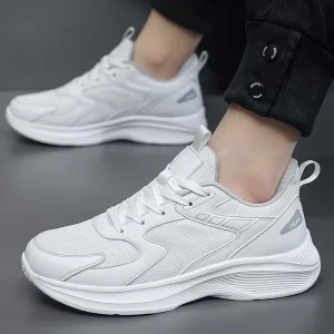 Men's Casual Sneakers Lightweight Breathable Running Shoes Non-slip Tennis Sports Shoes for Men Comfortable Walking Shoes Aldrin